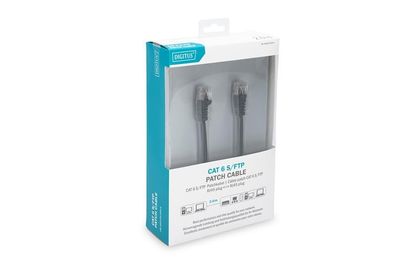 Patchkabel Digitus RJ45 S/FTP Cat6 2.00m schwarz AWG 27/7