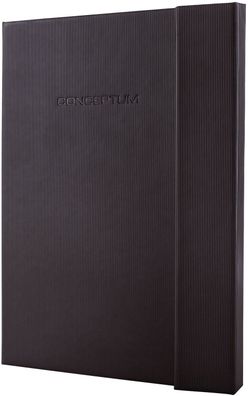 Sigel® Modisch CO151 Notizbuch CONCEPTUM® - ca. A4, kariert, 194 Seiten, schwarz, Har