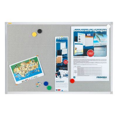 Franken PM3612 Magnetpinnwand Pin'n'Mag X-tra! Line 60,0 x 45,0 cm Metallgitter silbe