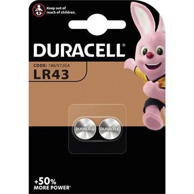 Duracell 52581 Duracell LR43 Alkali 1.5V Nicht wiederaufladbare Batterie
