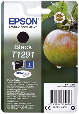 Epson C13T12914012 Original Epson Tintenpatrone schwarz (C13T12914012, 1291, 12914012