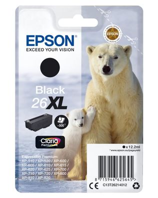 Epson C13T26214012 Epson Tintenpatrone XL schwarz Claria Premium T 262 T 2621