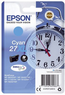 Epson C13T27124012 Original Epson Tintenpatrone cyan High-Capacity (C13T27124012,27XL