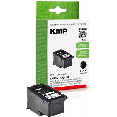 KMP 1562,4001 KMP C97 Tintenpatrone schwarz kompatibel mit Canon PG-545 XL