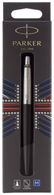 Parker 1953207 Kugelschreiber Jotter Bond Street Black C.C. - M, Schreibfarbe blau, B