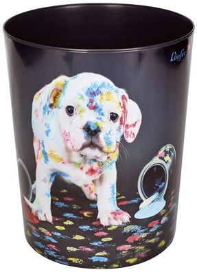 Läufer 26663 Papierkorb - 13 L, bunter Hund