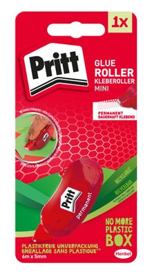 Pritt 9H ZMGPB Kleberoller Mini - Einweg, 5 mm x 6 m, rot