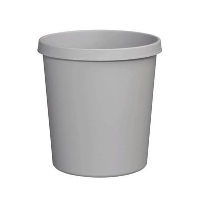 helit H6105882 Papierkorb 18 Liter PE rund lichtgrau