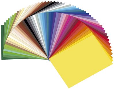 Folia 6725/50 99 Tonpapier 25 x 35 cm 50 Bogen sortiert(P)
