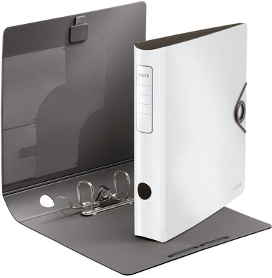 Leitz 1048-10-01 1048 Ordner 180° Active Solid - A4, 6 cm, Innentaschen, Gummizug, we