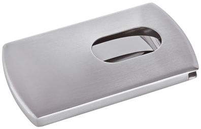 SIGEL VZ120 Visitenkarten-Etui Snap - 101 x 60 x 13 mm, silber