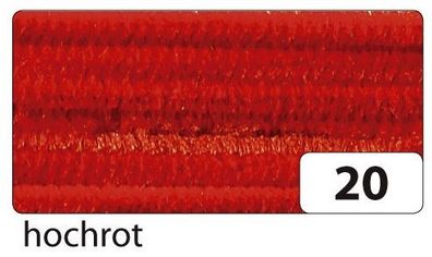 Folia 77820 Chenilledraht - 8 mm, 10 Stück, hochrot(T)