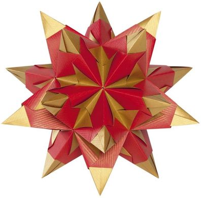 Folia 326/1515 Bascetta Stern - rot/gold, Ø 20 cm(S)