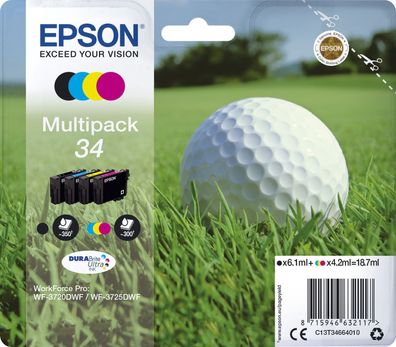 Epson C13T34664010 Original Tintenpatrone MultiPack Bk, , ,