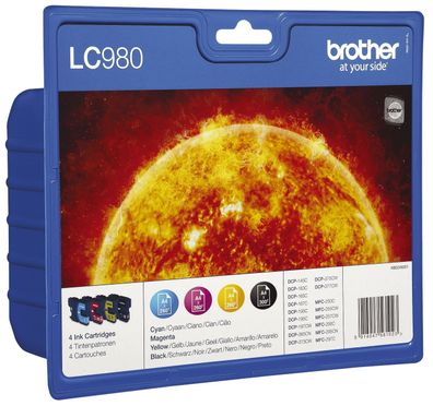 Brother LC980VALBPDR Original Brother Tintenpatrone MultiPack Bk, , , Blister Acusti