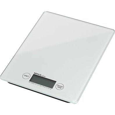 MAUL 1666002 Briefwaage MAULgloss, Tragkraft: 5.000 g, weiß