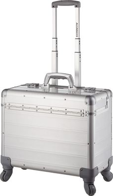 Alumaxx® 45168 Pilotenkoffer Pandora - Trolley, silber matt