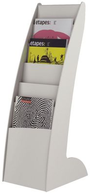 Paperflow 289.02 Prospektständer Courbo SLIM - 6 Fächer, grau
