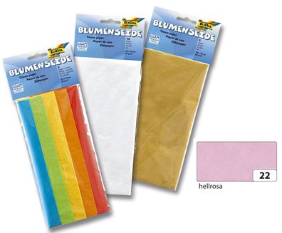 Folia 90022 Blumenseide - 50 x 70 cm, 26 Bogen, hellrosa