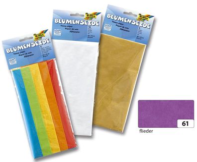 Folia 90061 Blumenseide - 50 x 70 cm, 26 Bogen, flieder