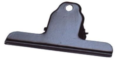 Alco 771S11 Briefklemmern - Metall lackiert, 100 mm, Klemmvolumen 30 mm, schwarz, 10
