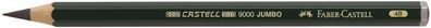 Faber-Castell 119304 Bleistift Castell® 9000 Jumbo - 4B, dunkelgrün