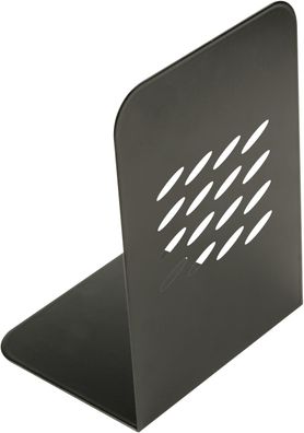 Q-Connect® KF03900 Buchstützen - schwarz, 134 x 190 x 110 mm, 2 Stück
