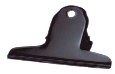 Alco 770S11 Briefklemmern - Metall lackiert, 75 mm, Klemmvolumen 25 mm, schwarz, 10 S