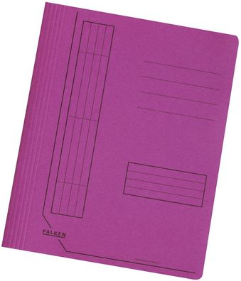Falken 11287604 Schnellhefter - A4, kfm. und Amtsheftung, Manilakarton, pink
