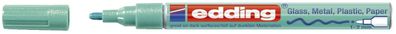 Edding 751-9-074 751 Glanzlack-Marker creative - 1 - 2 mm, grün-metallic