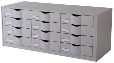 Paperflow 9H444L2.02 Schubladenelement für Rollladenschrank easyOffice grau