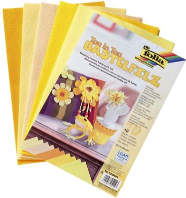 Folia 520491 Filz Ton in Ton 20x30cm gelb