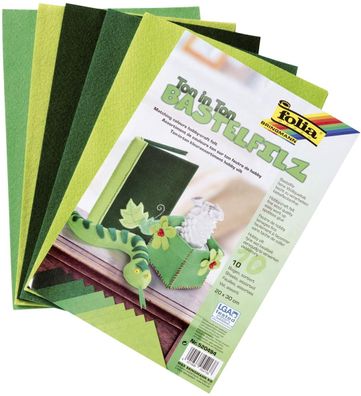 Folia 520494 Filz Ton in Ton 20x30cm grün