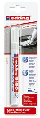 Edding 4-8180-1-4 8180 Etikettenlöser-Marker - Spitze 4 mm, farblos