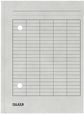 Falken 80001571 Umlaufmappe - A4, grau, Manilakarton, 250 g/qm