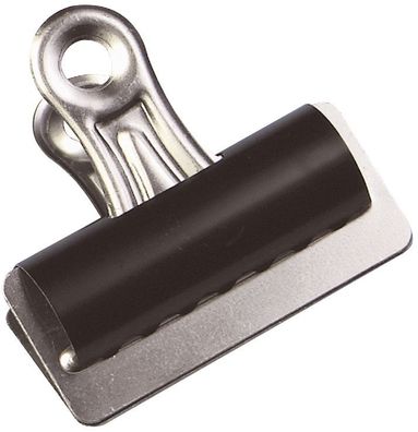 Q-Connect® KF01290 Briefklemmer - 70 mm, Klemmvolumen 20 mm, schwarz, 10 Stück