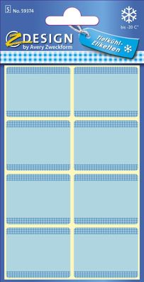 Avery Zweckform® 59374 Z-Design 59374, Tiefkühl-Etiketten, 5 Bogen/40 Etiketten