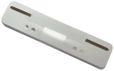 Q-Connect® 2012500010 Heftstreifen Kunststoff, kurz - Deckleiste aus Kunststoff, weiß