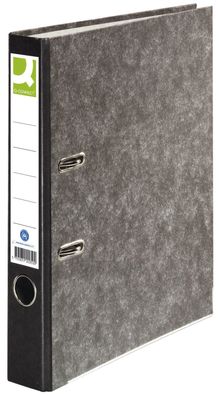 Q-Connect® KF20050 Wolkenmarmor-Ordner - A4, 50 mm, schwarz