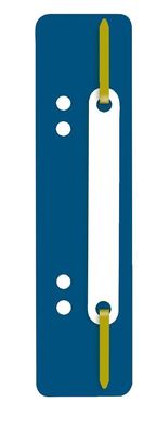 Q-Connect® 2012500410 Heftstreifen Kunststoff, kurz - Deckleiste aus Kunststoff, blau