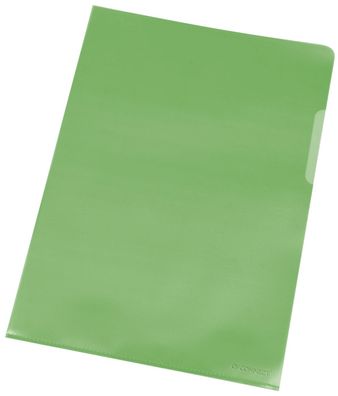 Q-Connect® KF00309 Sichthülle - A4, 120 mym, genarbt grün, 100 Stück