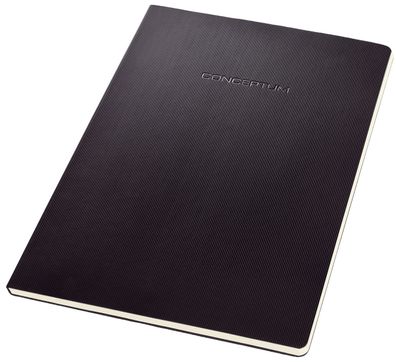 SIGEL CO800 Notizblock Conceptum - ca. A4, kariert, 120 Seiten, schwarz