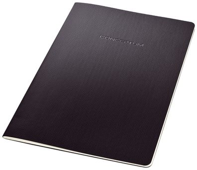 SIGEL CO860 Notizheft Conceptum - ca. A4, kariert, 32 Blatt, schwarz