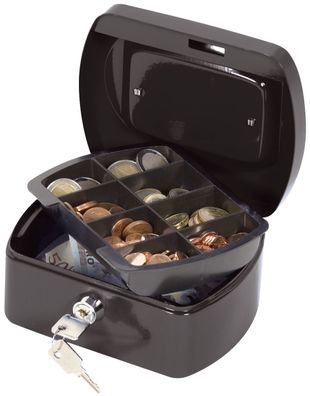 Q-Connect® KF02601 Geldkassette - 155 x 120 x 75 mm, schwarz