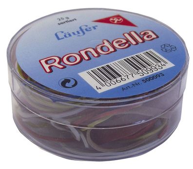 Läufer 69211 Rondella Gummiringe in der Dose - 25 g, sortiert