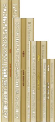 KOH-I-NOOR 750044 Schriftschablone 5er Set nach ISO 309