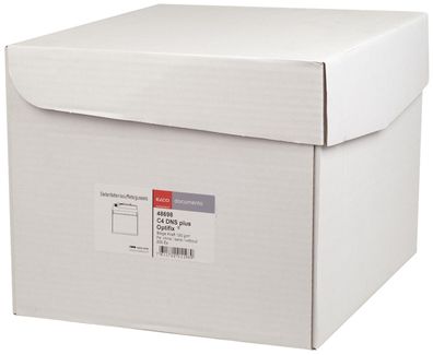Elco 48698 Faltentasche Office Box mit Deckel - C4, weiß, 20 mm Falte, haftklebend, o