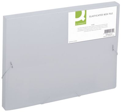 Q-Connect® KF02310 Sammelbox - A4, 250 Blatt, PP, milchig transluzent