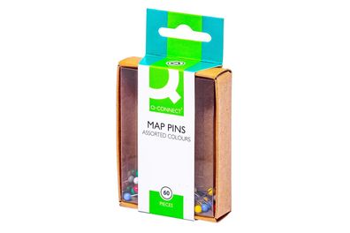 Q-Connect® KF02030 Markiernadeln - Ø 4 mm, 60 Stück sortiert