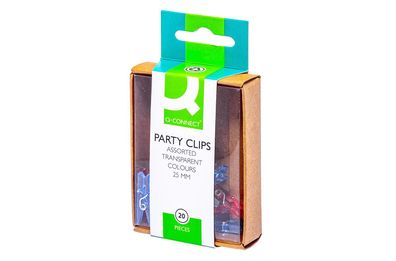 Q-Connect® KF02034 Mini-Wäscheklammer - 25 mm, 20 Stück sortiert